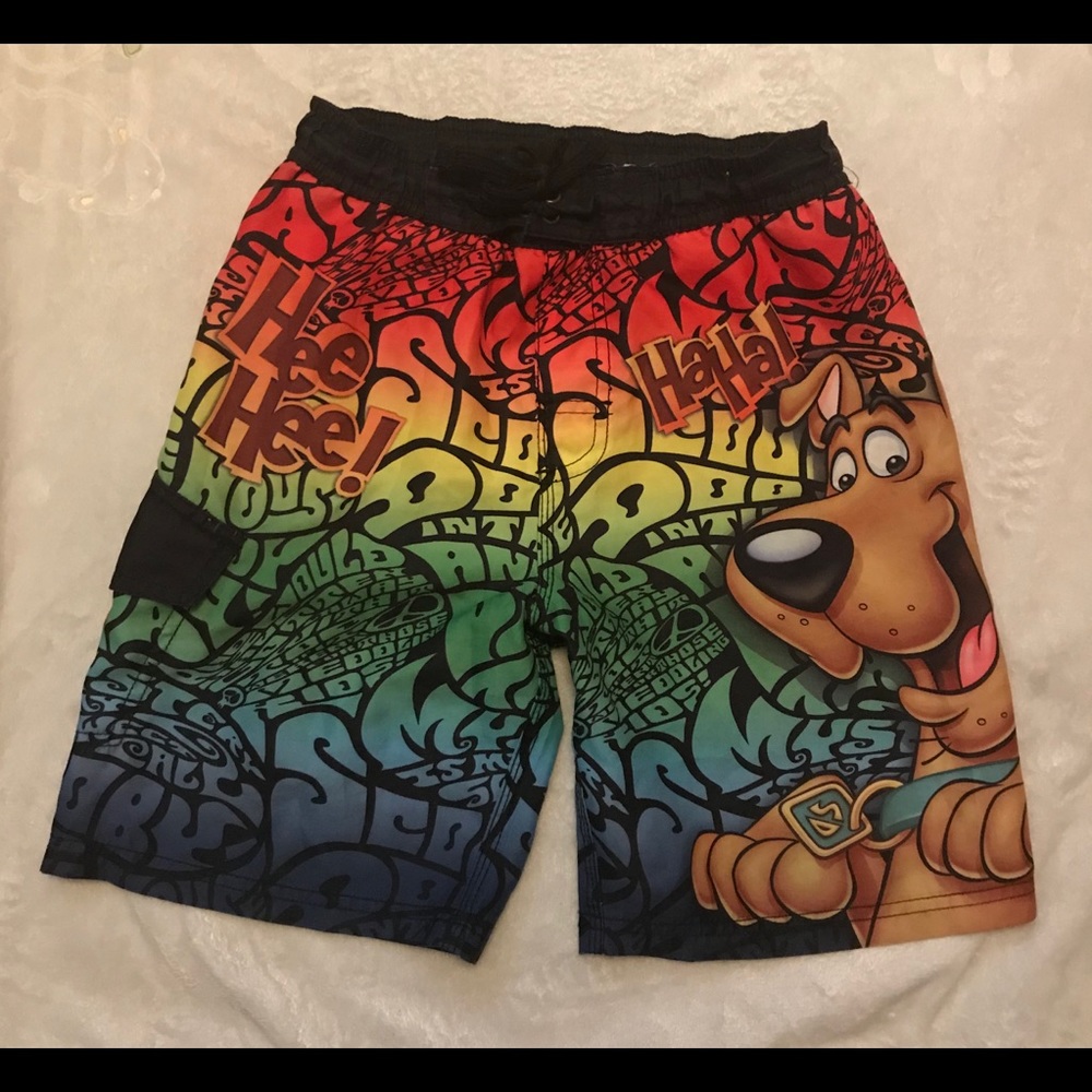 Multicolored boys 7t swim trunks